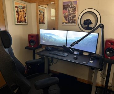 I fear there isnt enough RGB barf for r/battlestations, but my military barracks set up