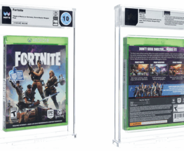 Fortnite sealed disc for Xbox One from 2017, graded 10 A++ by Wata