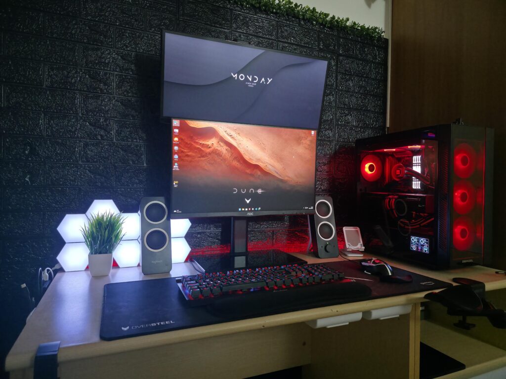 My gaming/editing setup