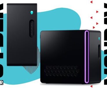 A pair of Alienware Aurora PCs.