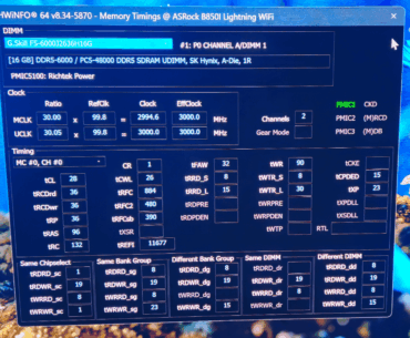 DDR5-6000 timings ryzen 7 7800x3d