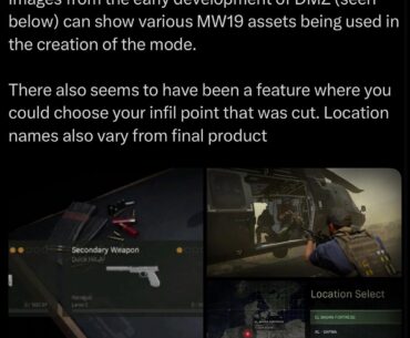 MW19 was originally going to have DMZ