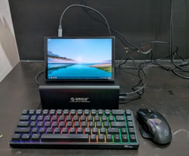 The actual PC is smaller than the peripherals it's connected to.
