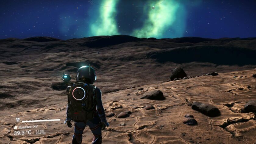 Astronaut standing on a rocky landscape. Published on LadiesGamers.