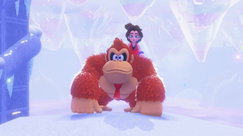 Pauline on the back on Donkey Kong. Published on LadiesGamers.