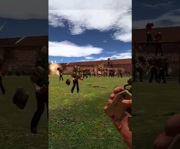 Zombie Destroy and CHASE #garrysmodsandbox #gmod #garrysmod #gaming #shortvideo  #shortsfeed