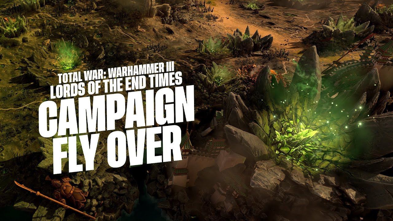 Total War: WARHAMMER III - Lords of the End Times - Campaign Fly Over - YouTube