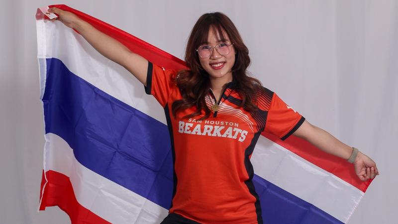 Kat bowler representing Thailand at SEA Games Kat bowler representing Thailand at SEA Games