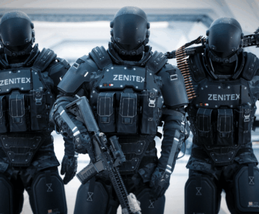 'Zenitex Breacher Unit' - Custom NPC I kitbashed using primarily recolored vanilla and DLC game assets