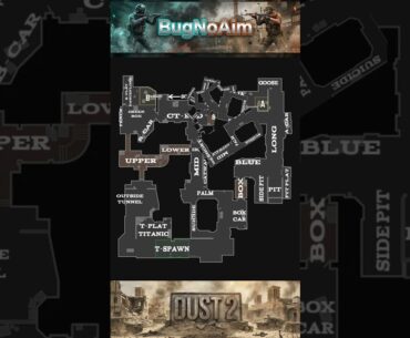 CS2 | Dust 2 Callouts positions  #cs2dust2   #gaming #fps  #counterstrike #games #dust2 #fpsgames