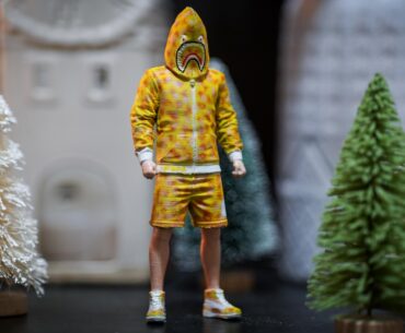 Made a 3D hand painted bape suit collectible from PUBG