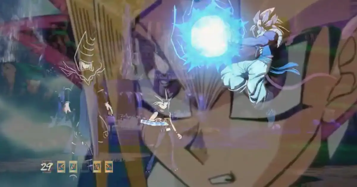 Yami Yugi takes on SS4 Gogeta’s Big Bang Kamehameha via the ‘Heart of the Cards’ in funny Dragon Ball FighterZ mod clip Yami Yugi takes on SS4 Gogeta's Big Bang Kamehameha via the 'Heart of the Cards' in funny Dragon Ball FighterZ mod clip