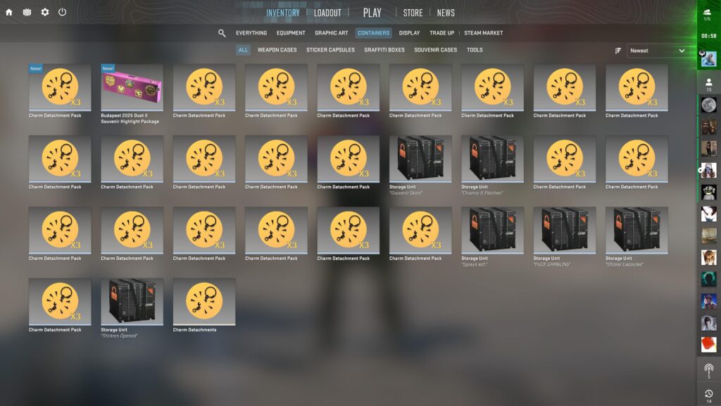 Petition to being able to add Charm Detachments to your Storage Units please.
