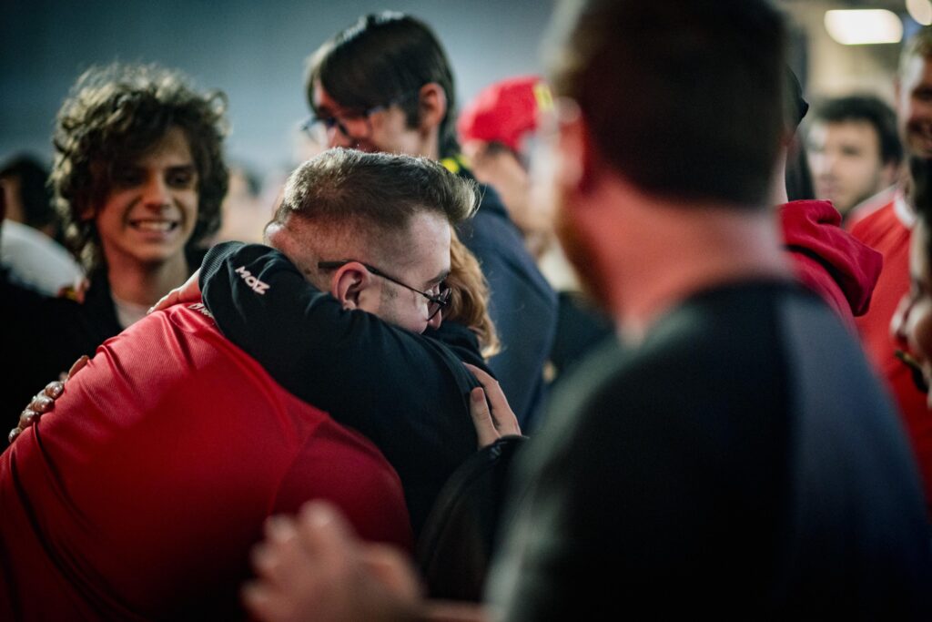 Torzsi hugging his mom after his first Major game on home soil (OC)