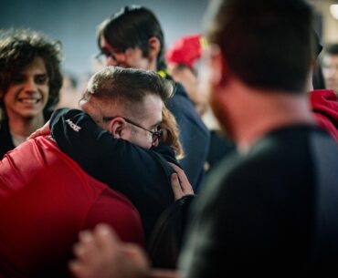 Torzsi hugging his mom after his first Major game on home soil (OC)