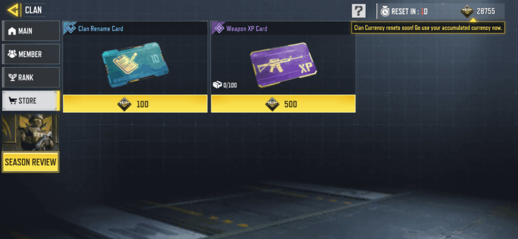 Welp... RIP my clan store shopping day...