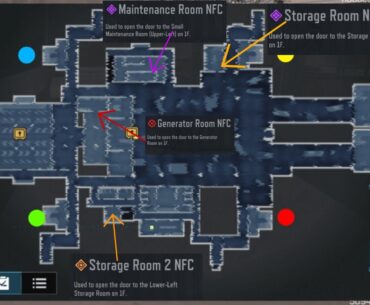 Keycard/NFC for building 21 map... Please note I have not found Maintenance Room 2