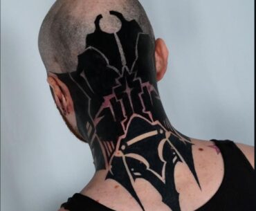 Cyberpunk Inspired Blackwork Tattoo