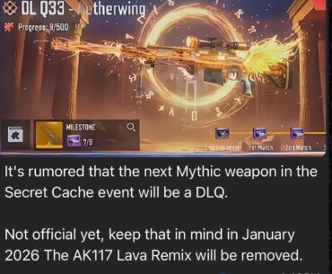 Next mythic rumored to be a DLQ