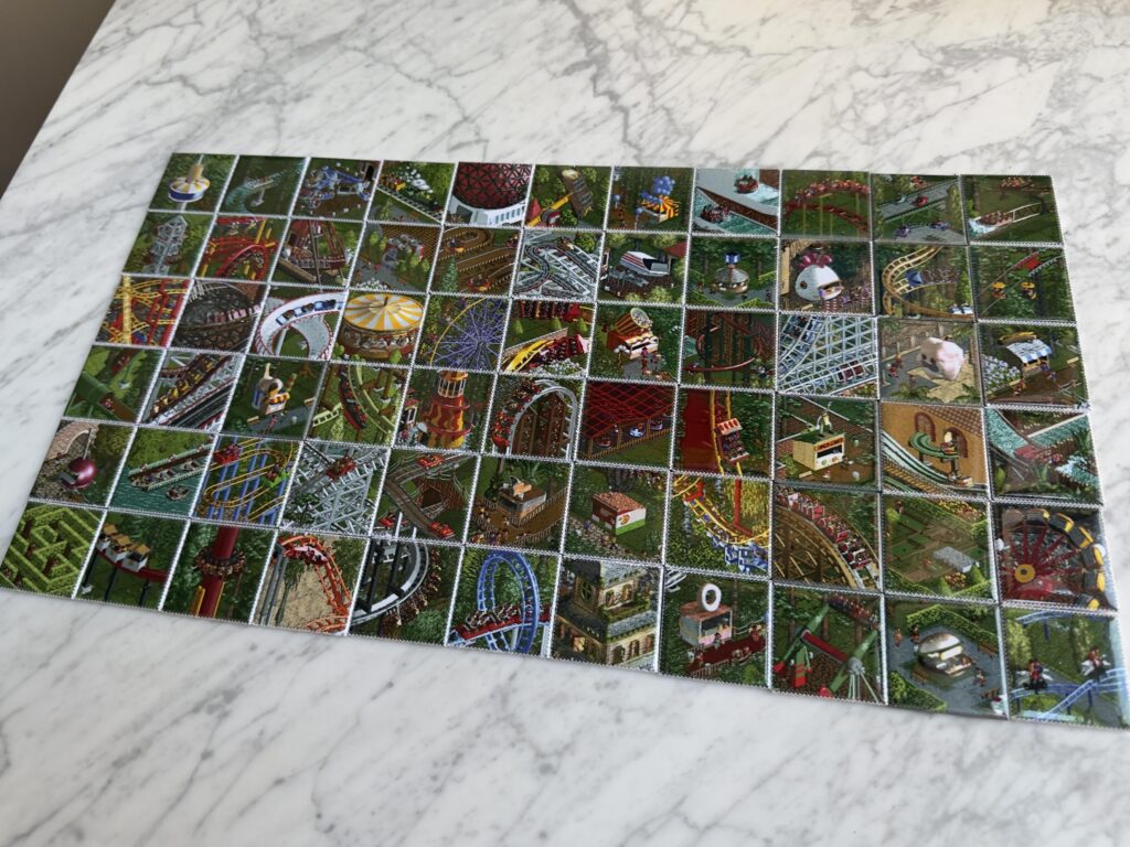 My new RollerCoaster Tycoon magnets