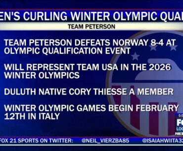 Team Peterson Qualifies for 2026 Winter Olympic Games for Women's Curling