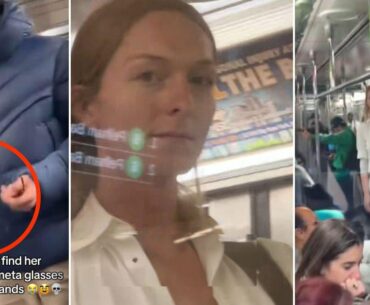 Woman Hailed as Hero for Smashing Man’s Meta Smart Glasses on Subway