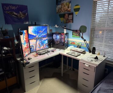 Found a happy spot for my setup as a highschooler