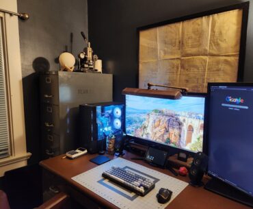 Bought a house recently and finally made some progress on getting my home office setup
