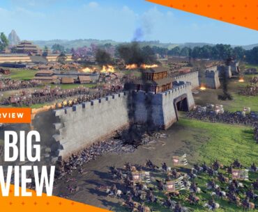 An army attacks a fortified wall with a smoking breach in Total War: Three Kingdoms