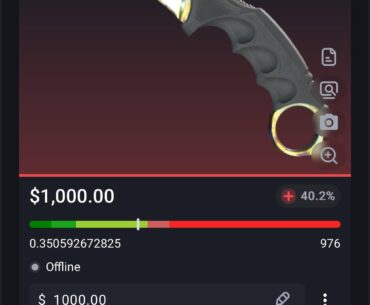 Trade/sell gold gem karambit
