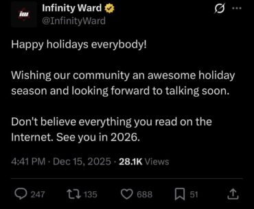 [COD] Infinity Ward says ‘don’t believe everything you read on the internet’