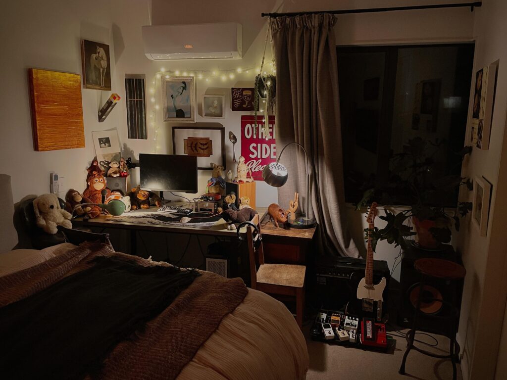 The room I sleep and game and such