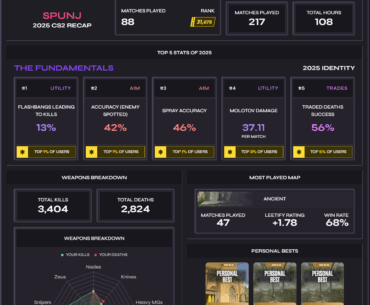 We summarized your 2025 CS2 stats. Enjoy your Leetify Recap!
