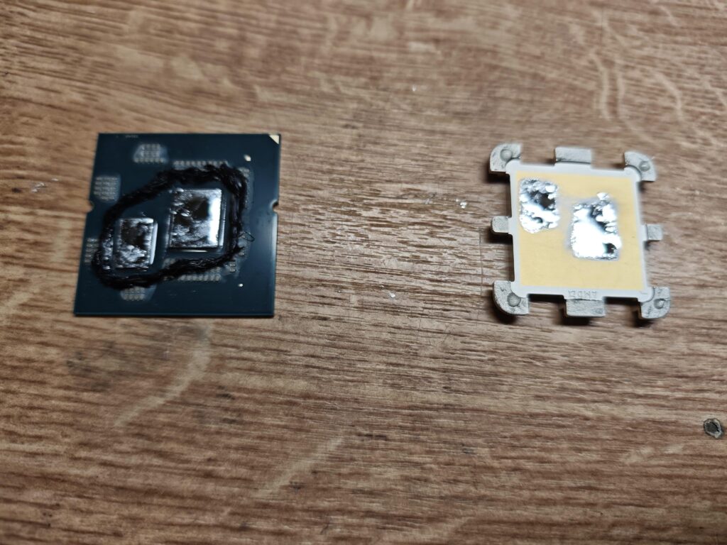 Relided 7800x3d with liquid metal and sealed the liquid metal with high heat resistant silicon. Works like a charm