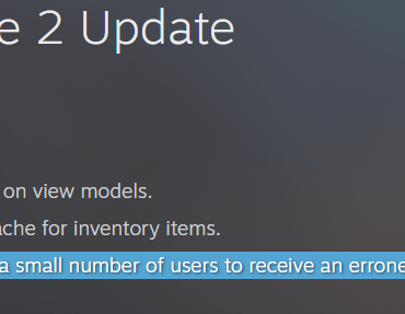 Updated patchnote from today: