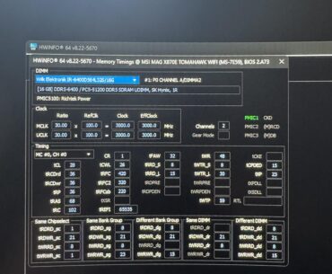 [HELP] DDR5 6000 CL28 – Are these timings good, and is a 0.5s microfreeze on Windows login normal?