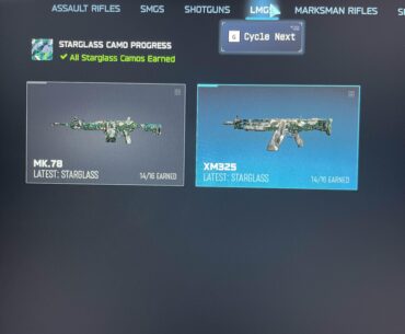 Warzone Starglass camo unlocked for LMGs.