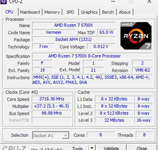 Ryzen 7 5700x and ddr4 Hynix OC