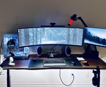 Long time creeper. Finally have my dream work/gaming station!