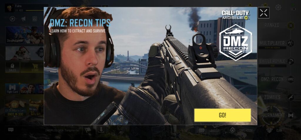 Noah featured when you first open codm.