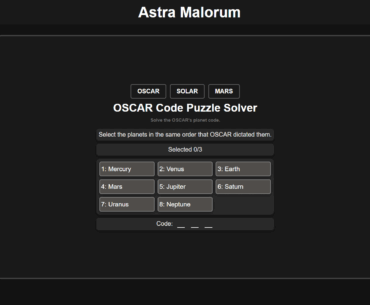Astra Malorum Solver