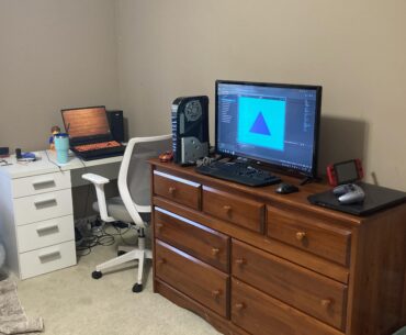 cuck chair battle station with loads of fun stuff to do