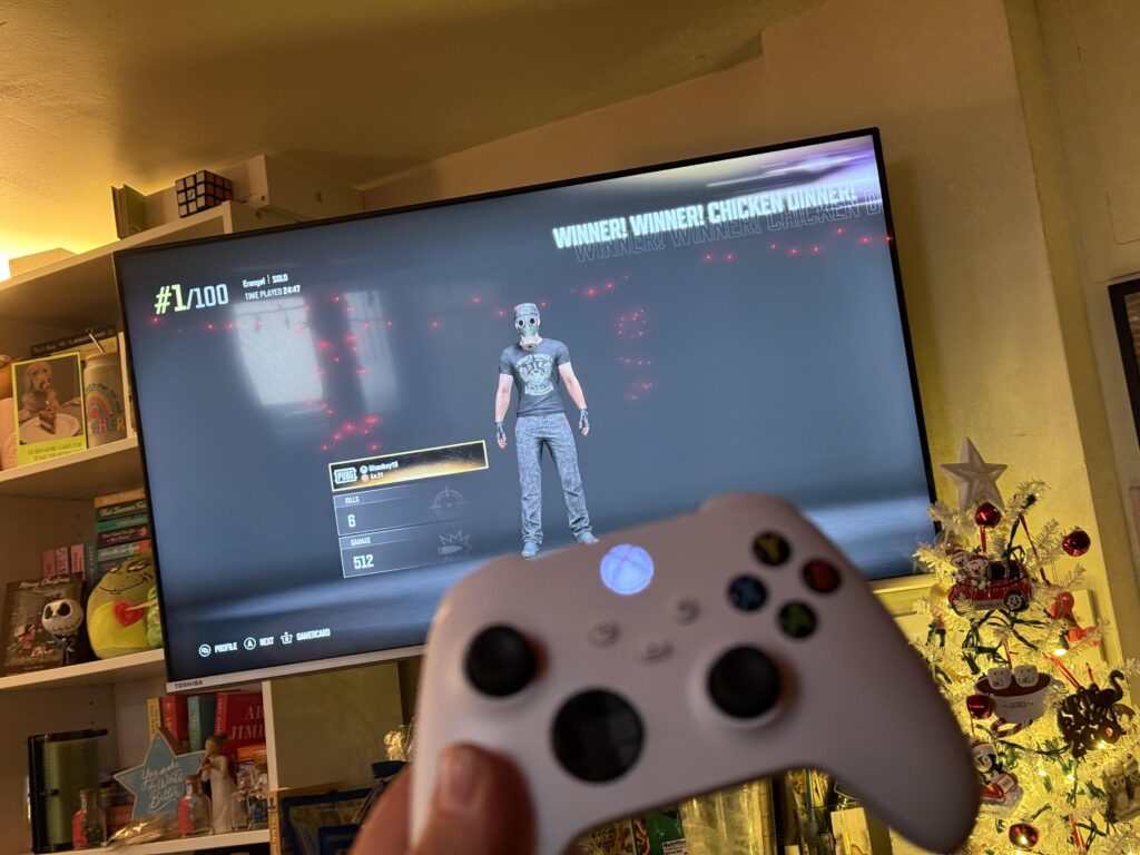 First winner winner chicken dinner on my new Xbox S