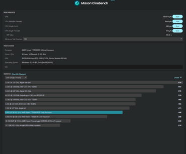 New version of Cinebench means a day of messing around!