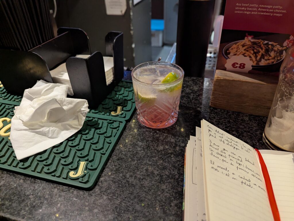 My girlfriend is a barmaid and we started to do some Jacky Wells for the people who know our boy.