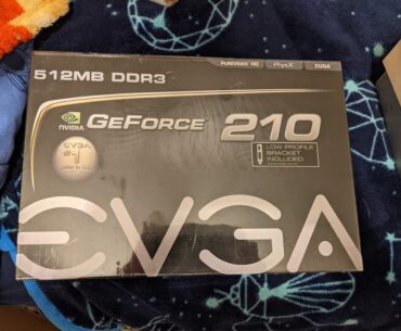 A friend gave this to me. A sealed EVGA GeForce 210. A sealed version of one of the worst GPUs ever made, but from a company we all miss.