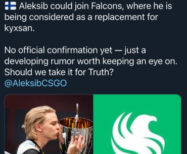 Rumor: Aleksib could join Falcons