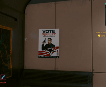 Does this poster appear after you help the Peralez's or was it there the whole time?