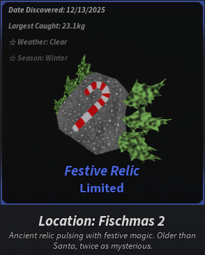 Festive Relic Description Fisch