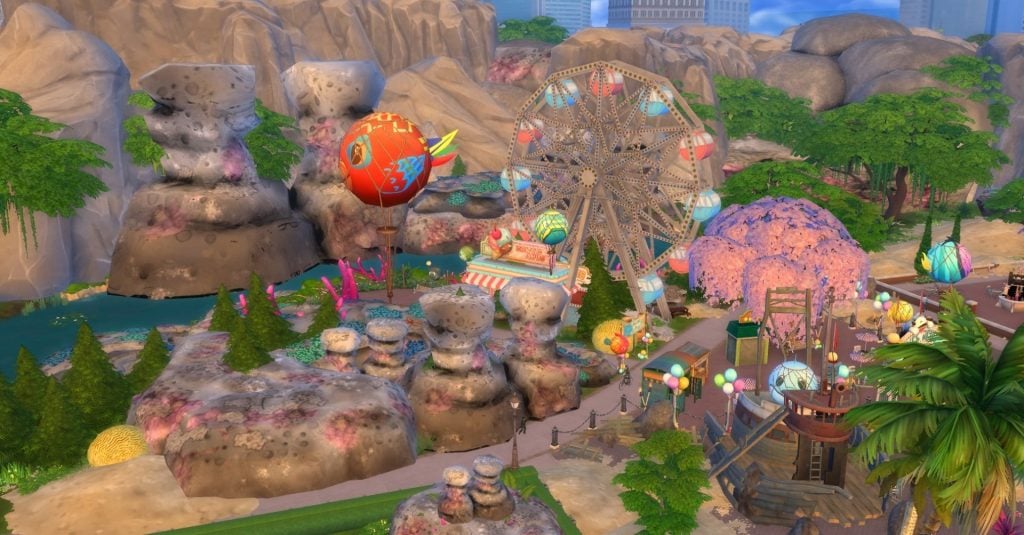 Sims 4 SpongeBob Save File - Jellyfish Fields and Balloon World